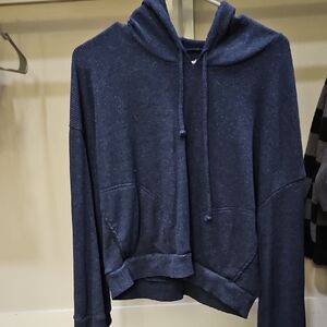 Chaser Navy Textured Hoodie